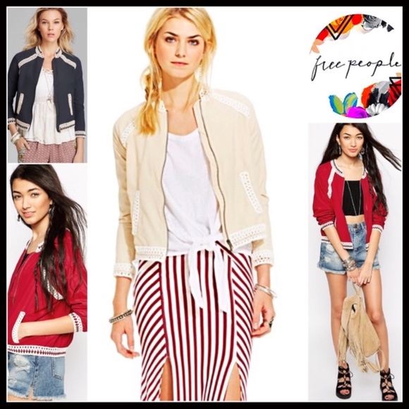 ❤️FREE PEOPLE BASEBALL BOMBER VARSITY JACKET - Picture 8 of 8