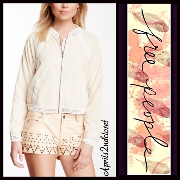 ❤️FREE PEOPLE BASEBALL BOMBER VARSITY JACKET - Picture 7 of 8