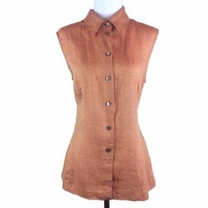 Country Road Linen Button Down Blouse