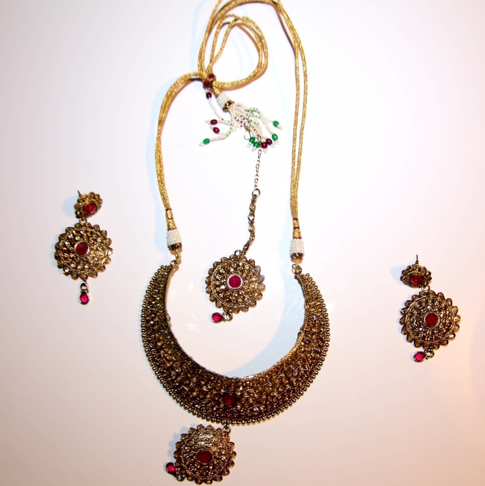 Indian Necklace and Earrings