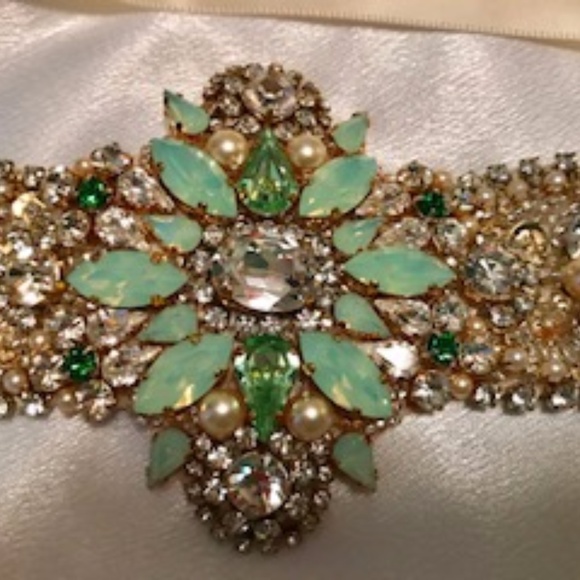 Crystal Opal Bridal Belt-Vintage Wedding main image 8