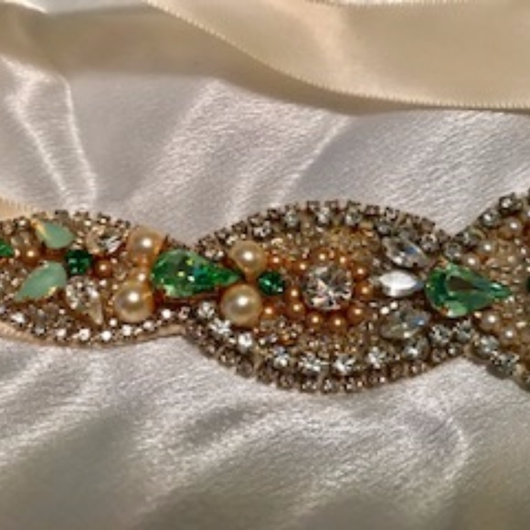 Crystal Opal Bridal Belt-Vintage Wedding main image 6