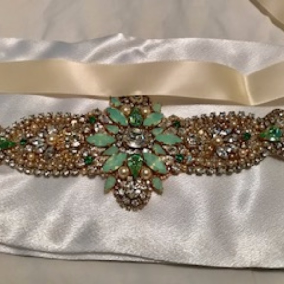 Crystal Opal Bridal Belt-Vintage Wedding main image 5