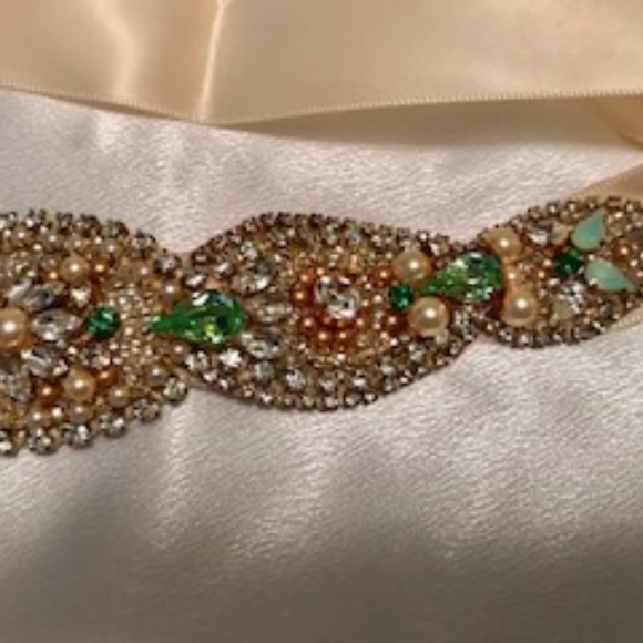Crystal Opal Bridal Belt-Vintage Wedding main image 7