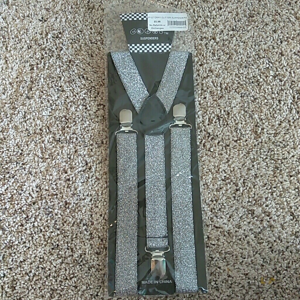 Sparkly suspenders