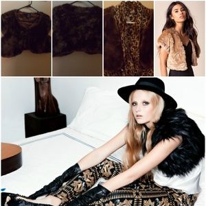 RUE 21 FAUX FUR BOLERO SZ. LARGE