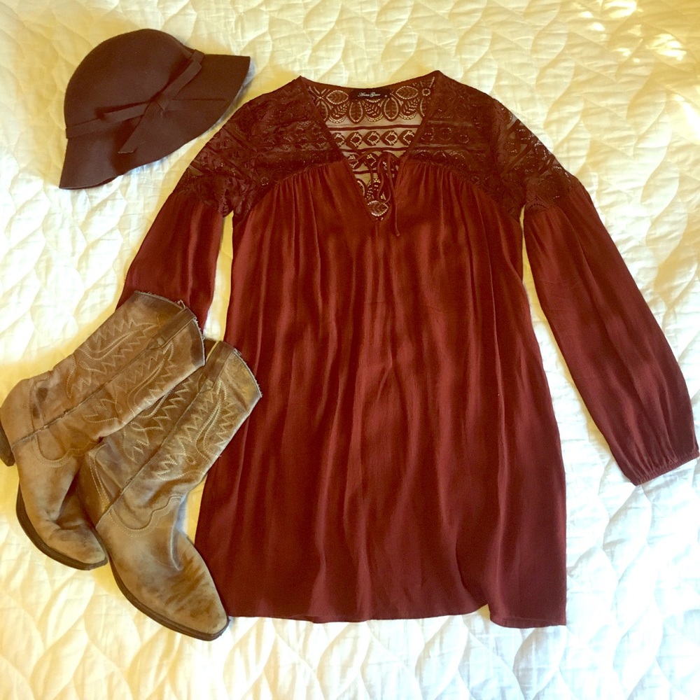 DONATED.  Burgundy Tunic Top