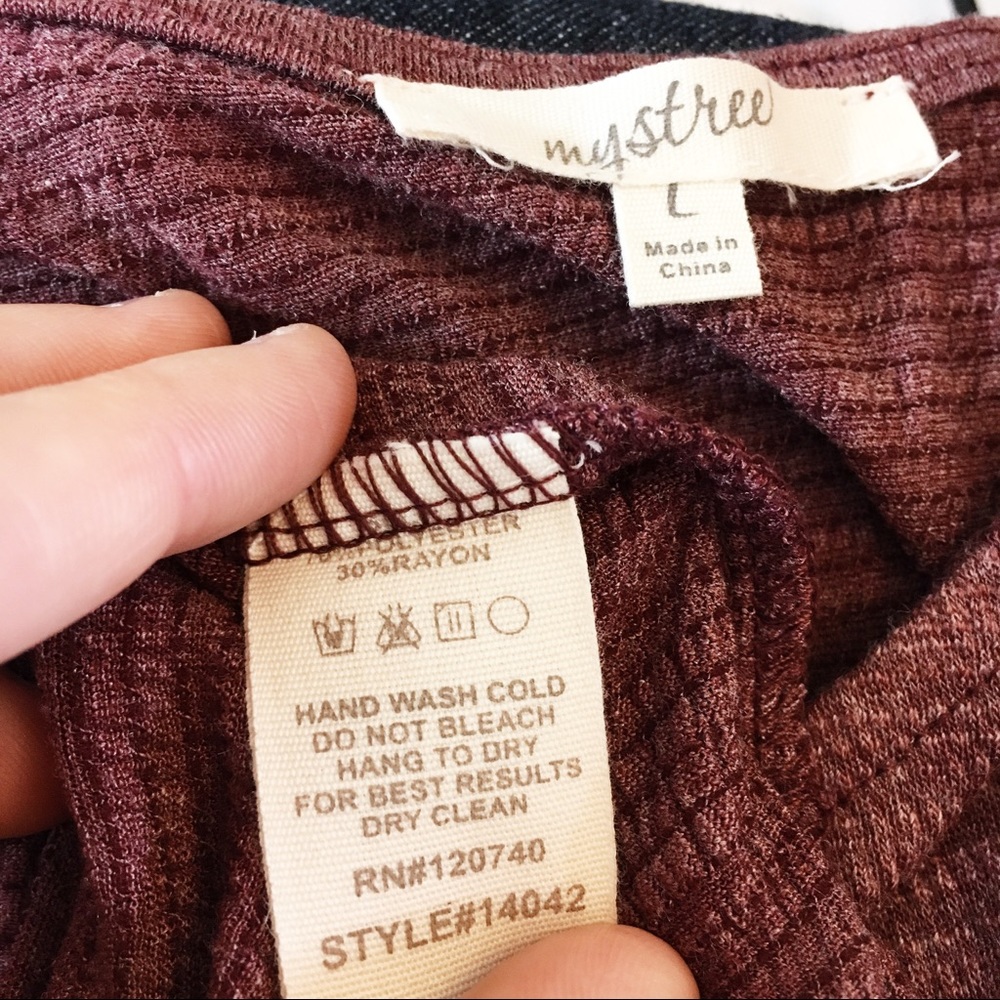 NWOT Asymmetrical Mauve Jersey Dress - Picture 5 of 5