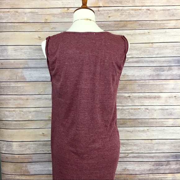 NWOT Asymmetrical Mauve Jersey Dress - Picture 4 of 5