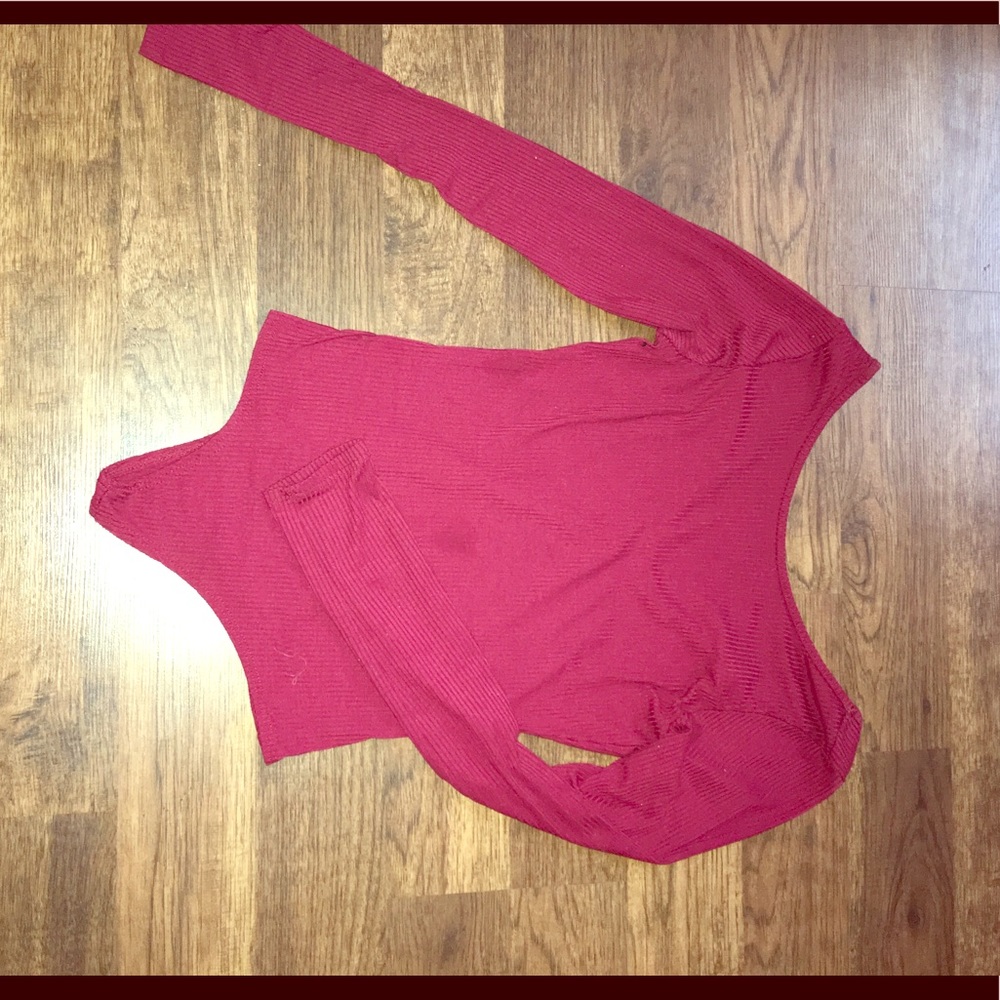 Burgundy bodysuit