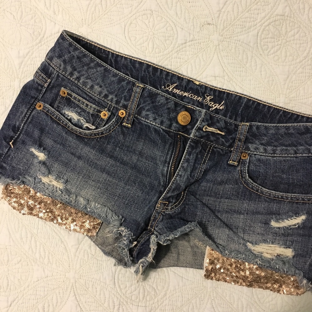 Sequins detailed shorts