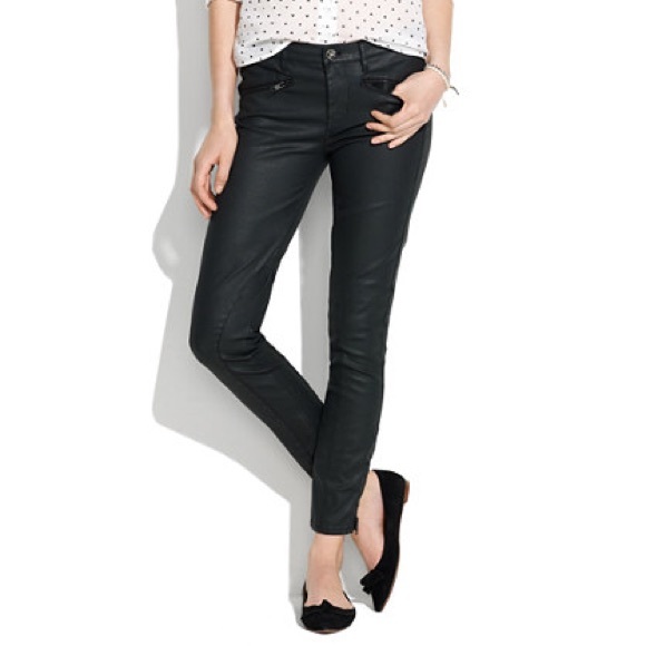 madewell coated jeans