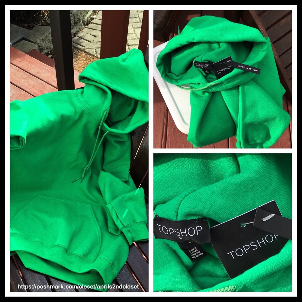 TOPSHOP PULLOVER HOODIE SWEATSHIRT HOODED TOP A2C - Picture 5 of 8