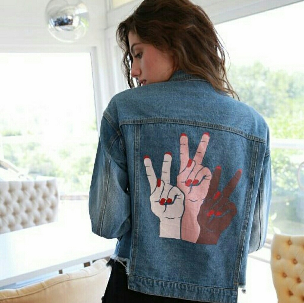 PEACE  Jean Jacket