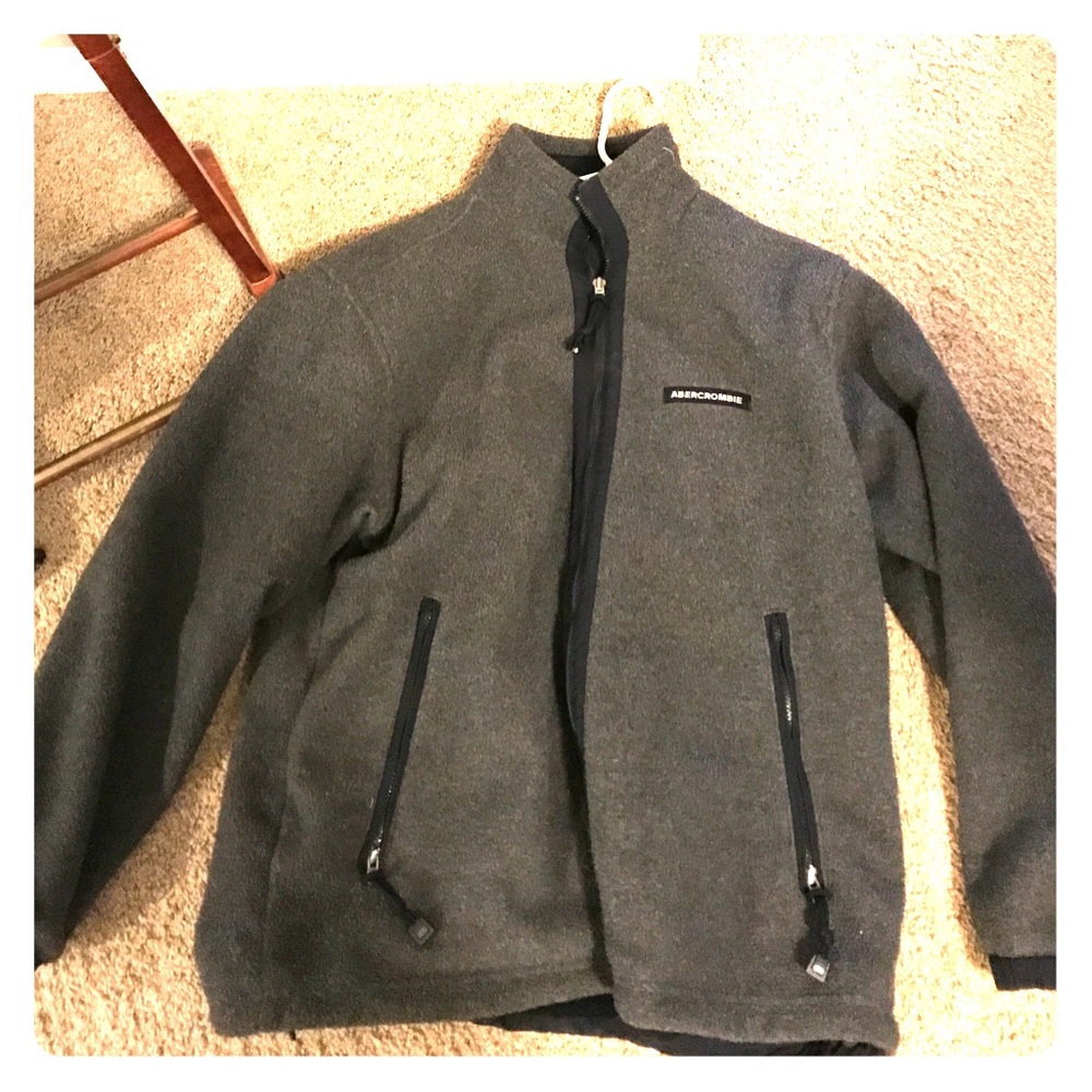 Abercrombie & Fitch Men’s Fleece Jacket reversible