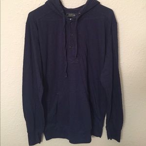 Mens Blue Inner Sanctum Woven Hoodie size Large