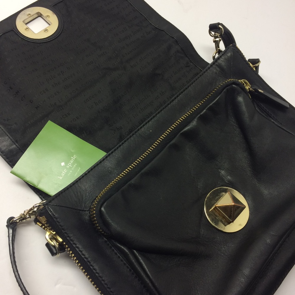 Kate Spade 14K Plated Varick Street Violette Bag - Picture 2 of 8