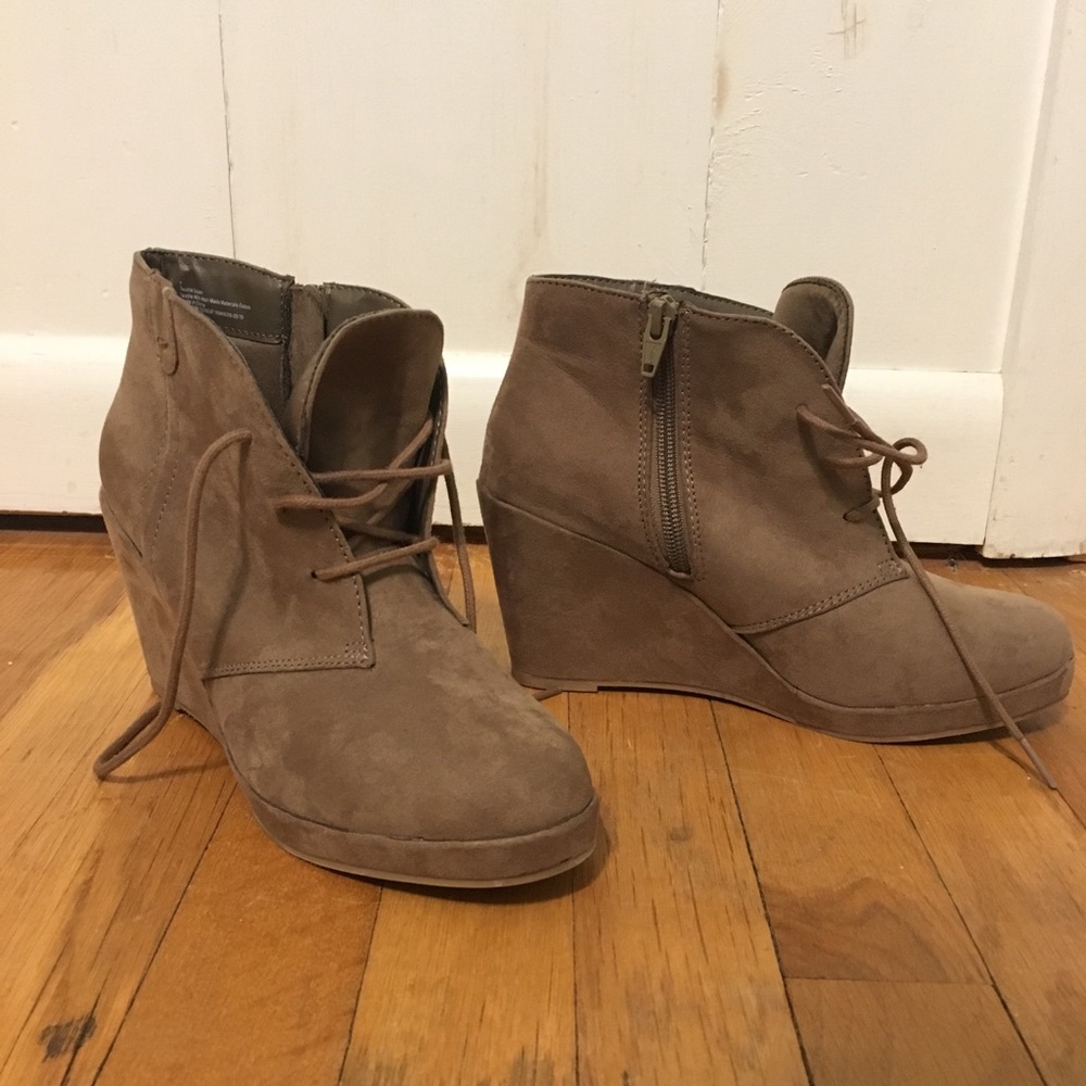 Wedge booties from Target