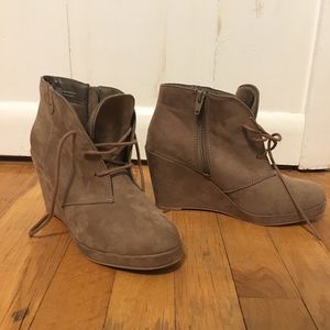 Wedge booties from Target