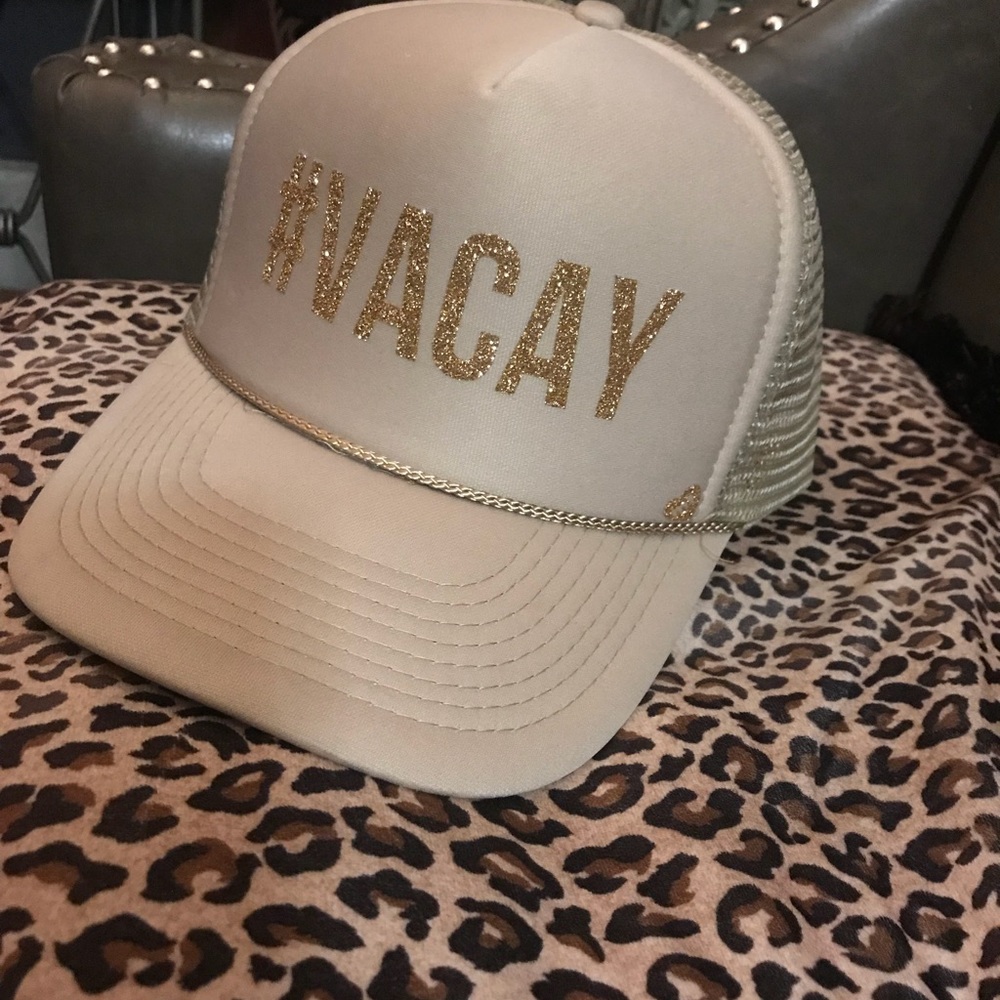 Champagne colored truck hat