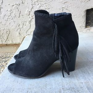 Open Toe Booties w/ Tassle