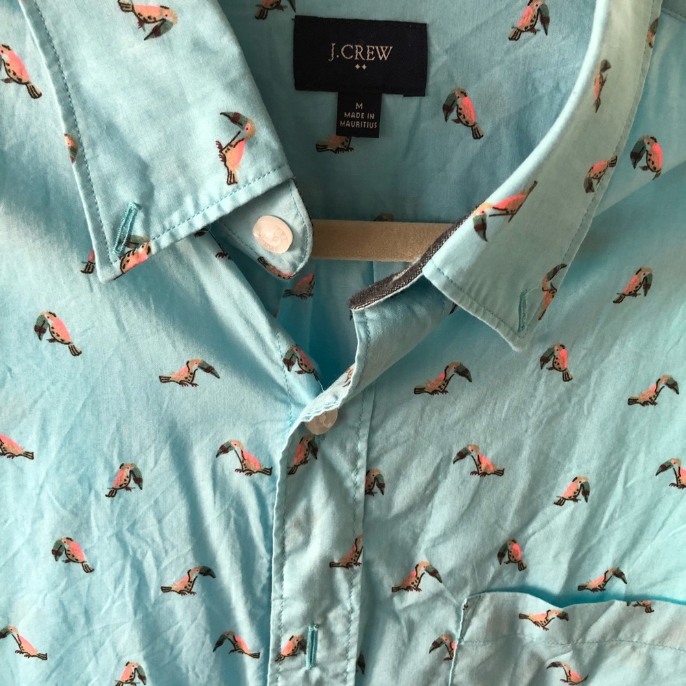J.Crew summer short sleeve button up.