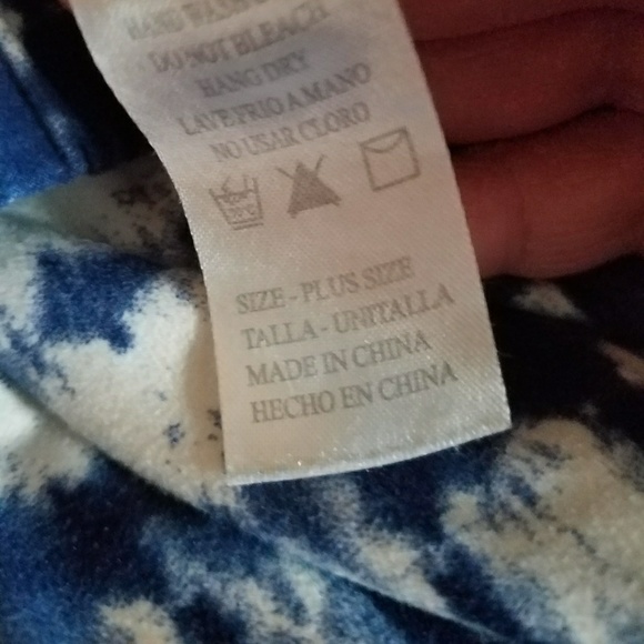 $⬇⬇Blue and white tie-dye leggings - Picture 6 of 6