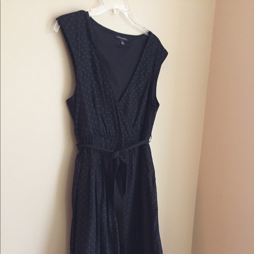 Banana Republic Black Polka Dot Dress - Size 10