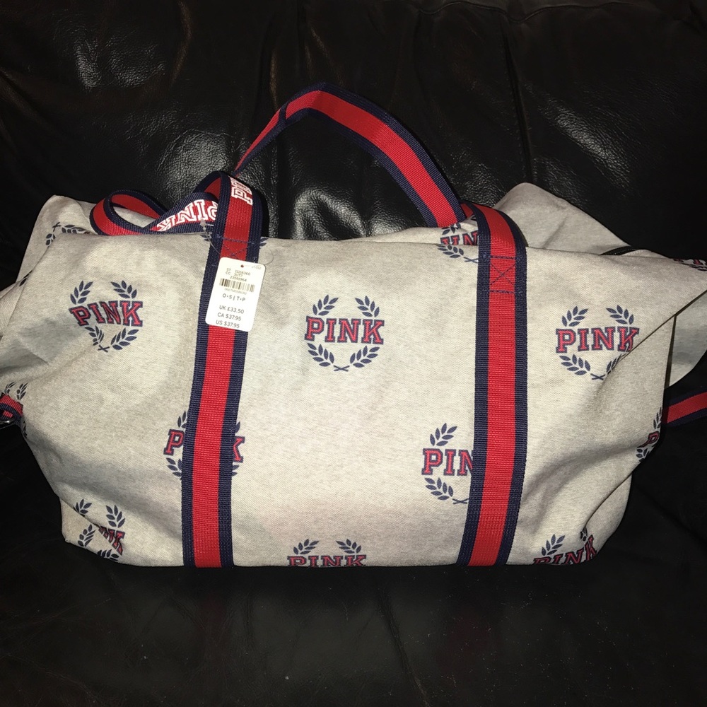 Pink Nation Victoria Secret Duffle Campus Bag NWT