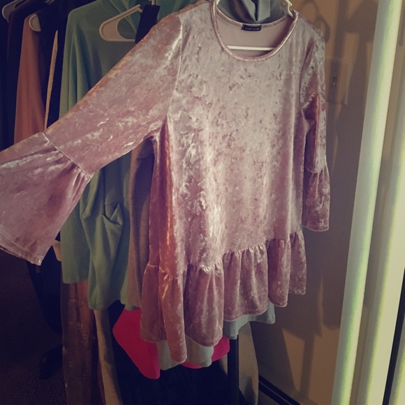 NWT velvet mauve top - Picture 2 of 2