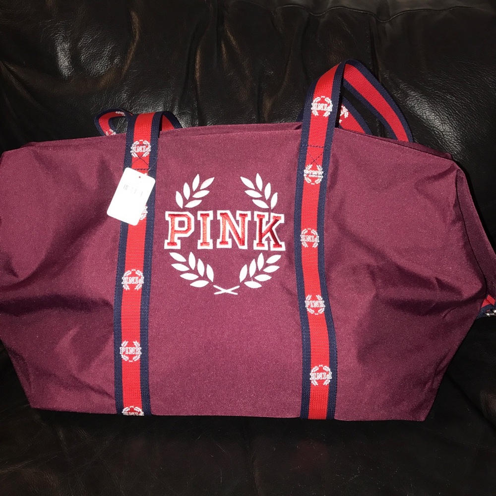 Pink Nation Victoria Secret Duffle Campus Bag NWT