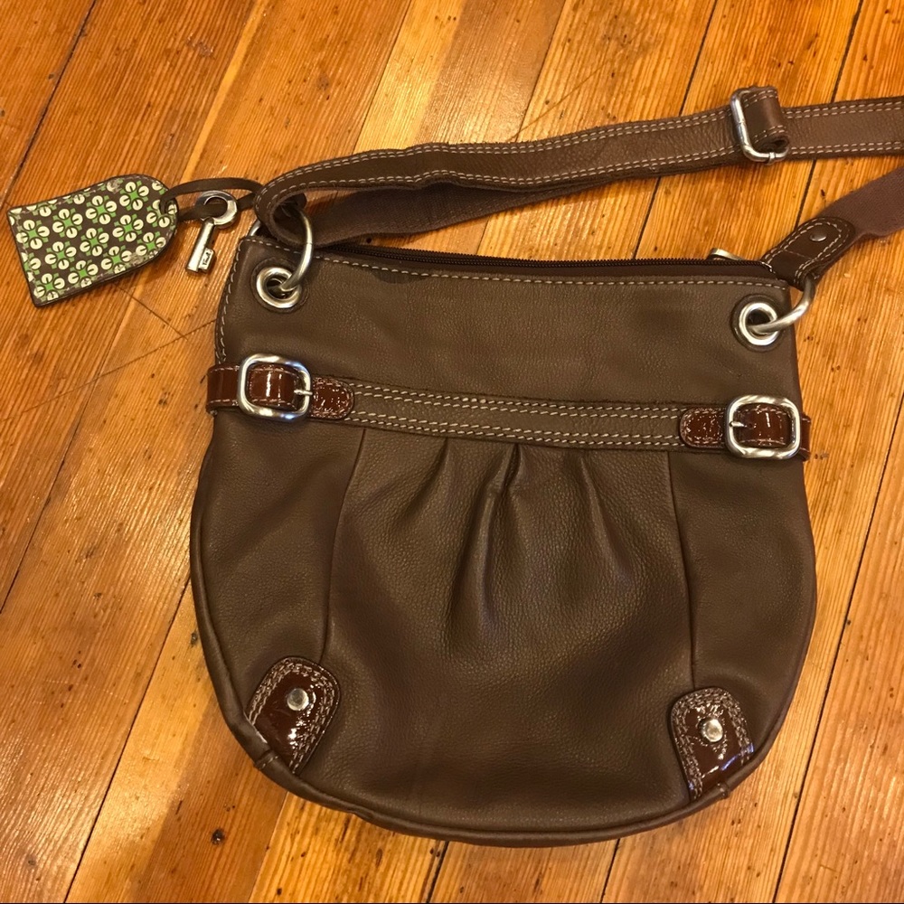 Fossil leather crossbody bag