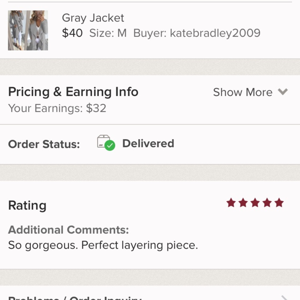 Gray Jacket - Picture 5 of 5