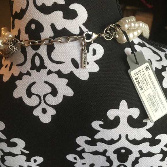 Suagrfix by Baublebar statement pearl/gem necklace - Picture 3 of 4