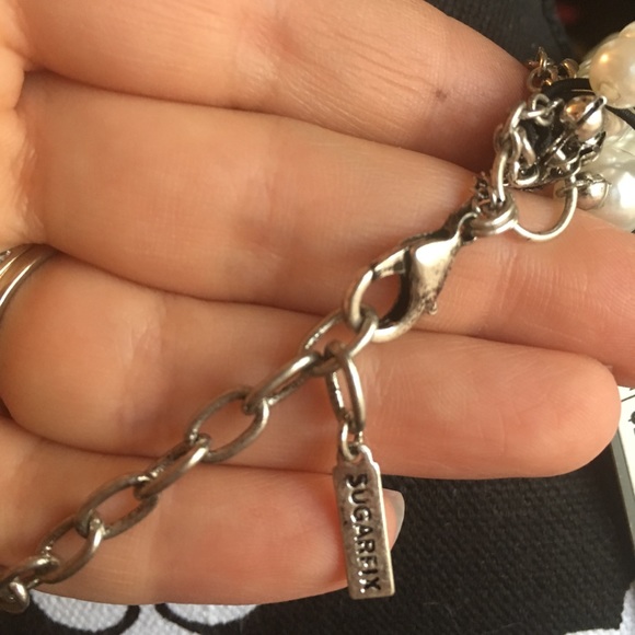 Suagrfix by Baublebar statement pearl/gem necklace - Picture 4 of 4