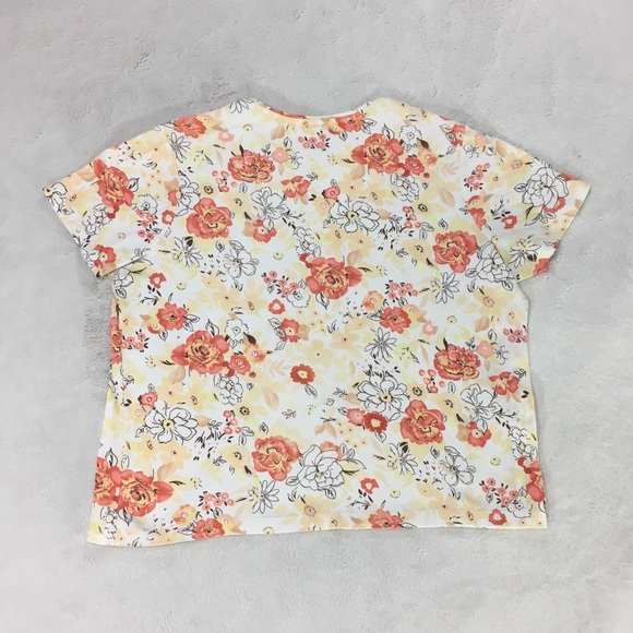 White Stag Floral Top XL 16/18 - Picture 4 of 8