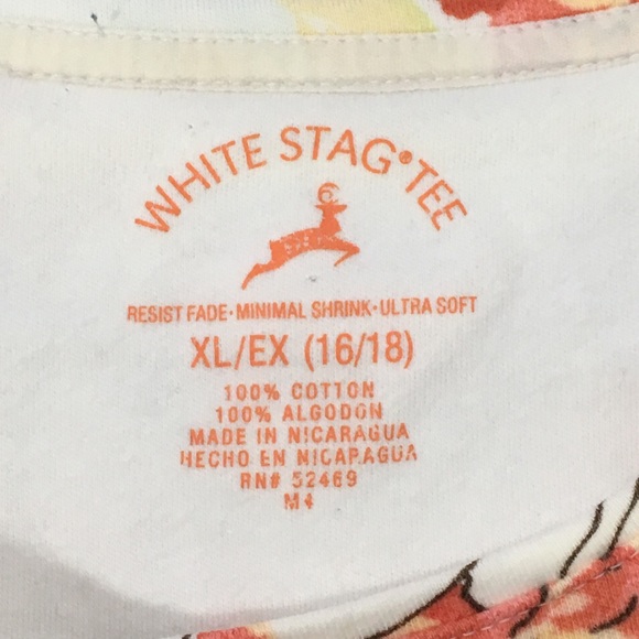 White Stag Floral Top XL 16/18 - Picture 6 of 8