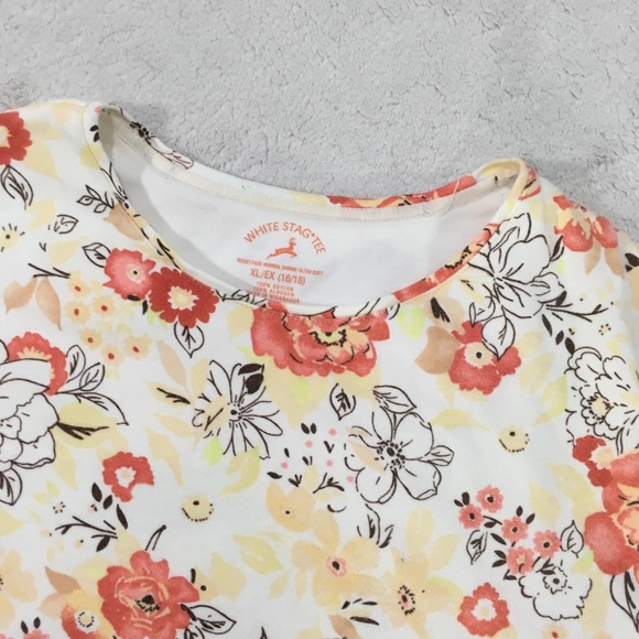 White Stag Floral Top XL 16/18 - Picture 7 of 8