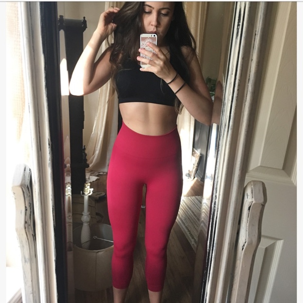 Size 4 red Lululemon.