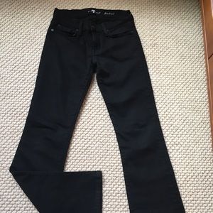 7 for all mankind black bootcut jeans