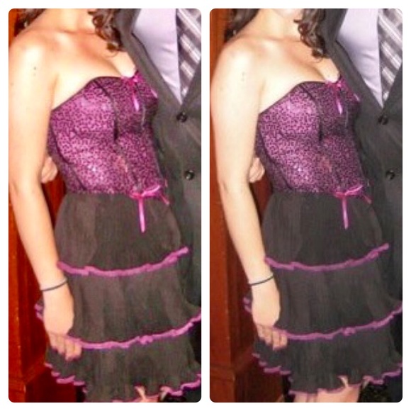 Betsey Johnson sequin tiered cupcake corset dress - Picture 3 of 8