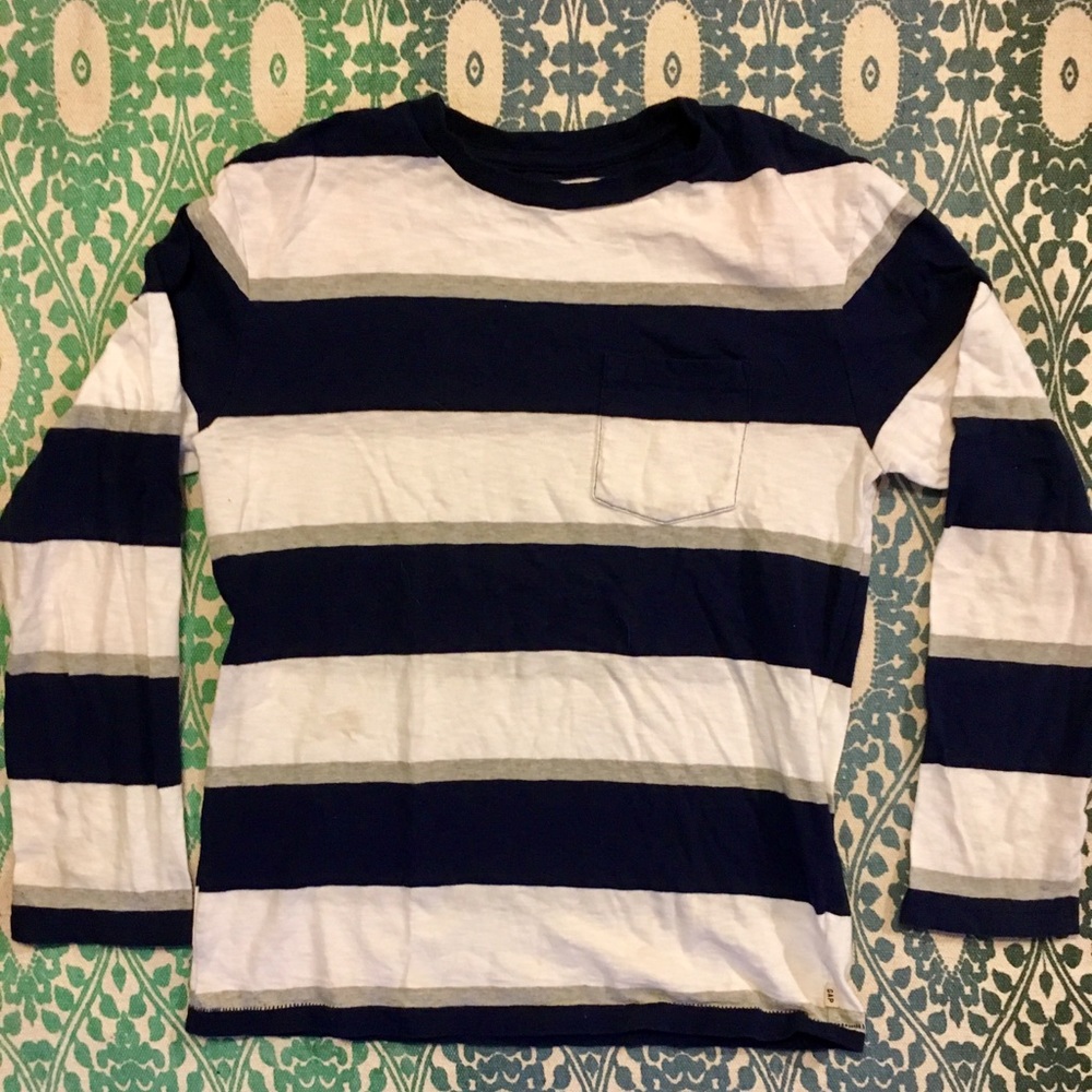 FLASH SALE ⚡️GAP Boys striped L/S pocket shirt