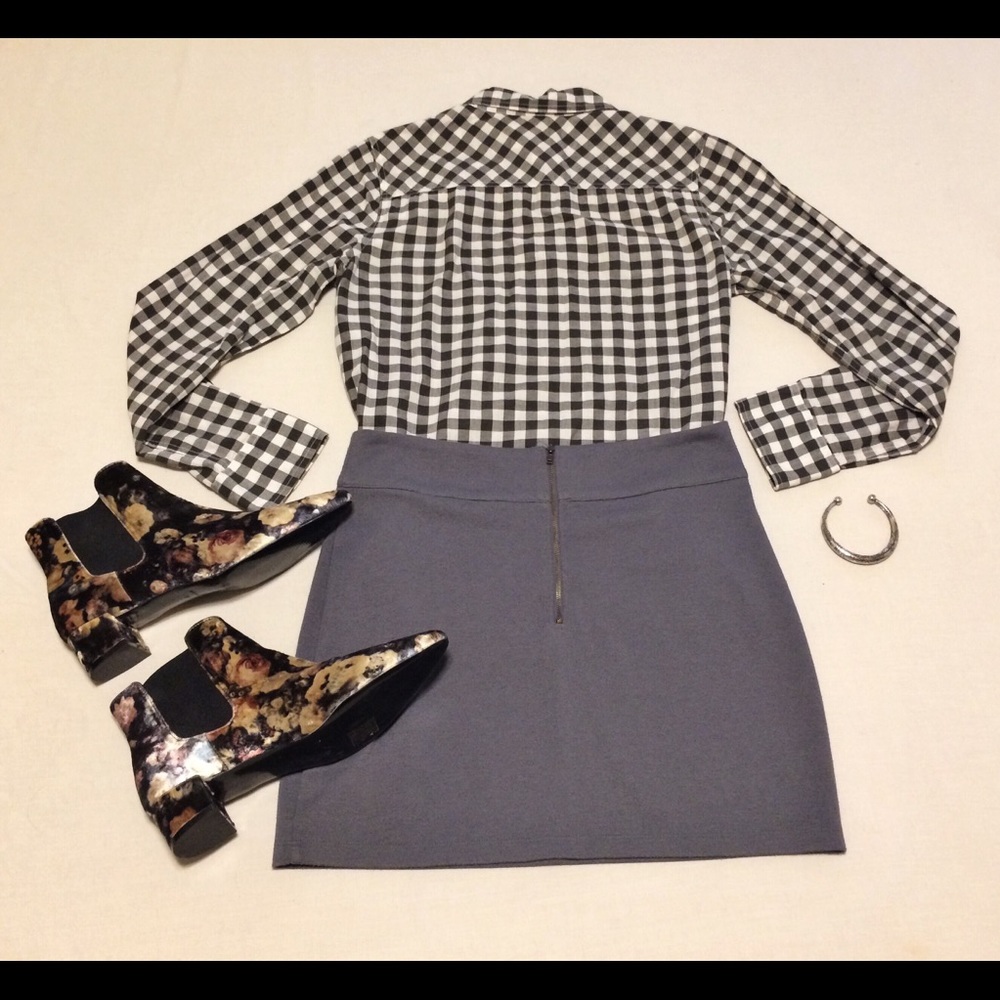 Urban Outfitters Grey blue sweater skirt