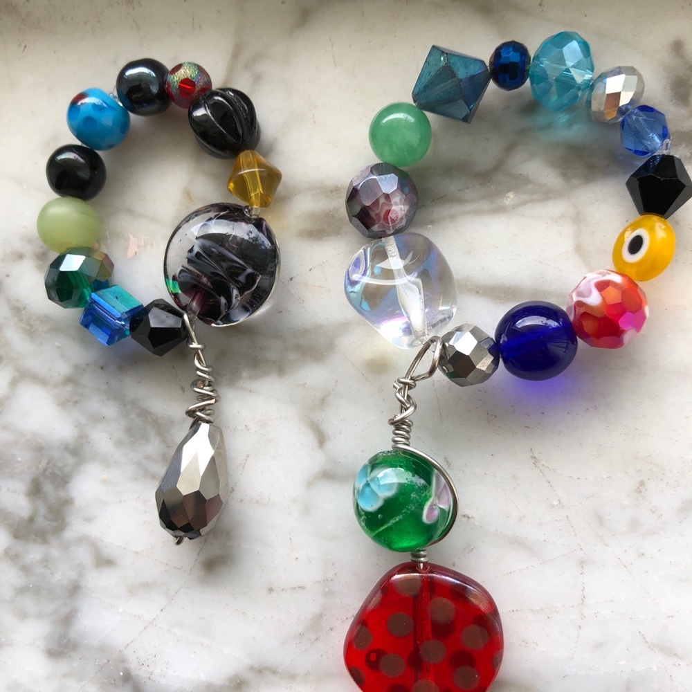 Charms for wine cups. Handmade