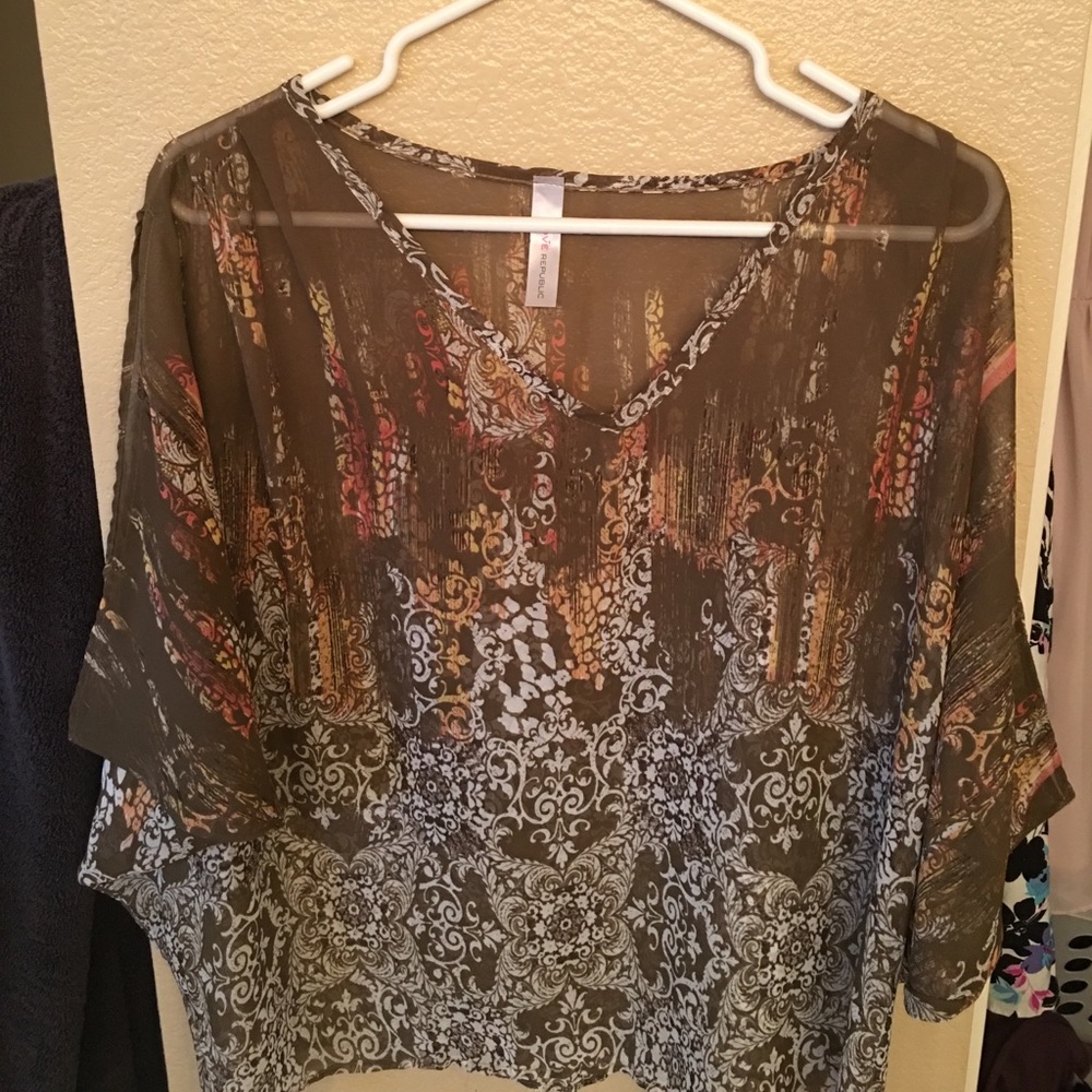 sheer blouse