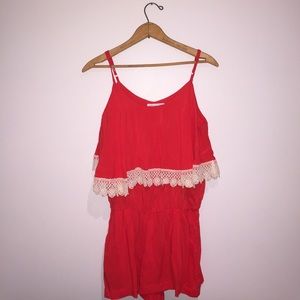 Ruffle Top Romper