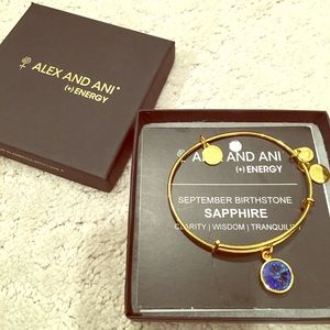 Alex and Ani Gold Sapphire September Birthstone