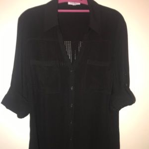 Express women’s portofino button down dress blouse