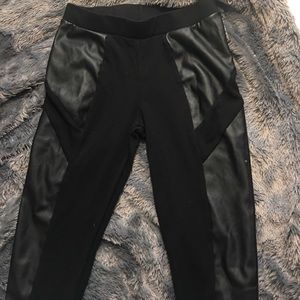 Leather leggings