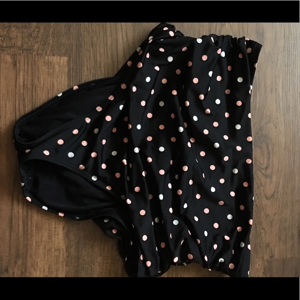 Polka dot bathing suit bottoms